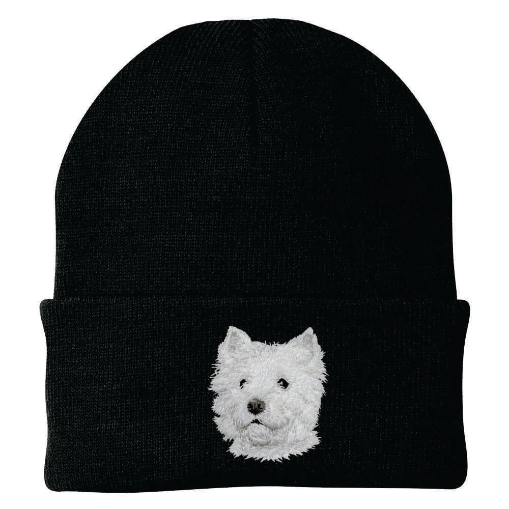 West Highland White Terrier Embroidered Beanie - Image 3