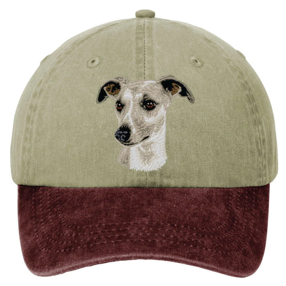 Whippet  Embroidered Two Tone Baseball Cap - Image 2