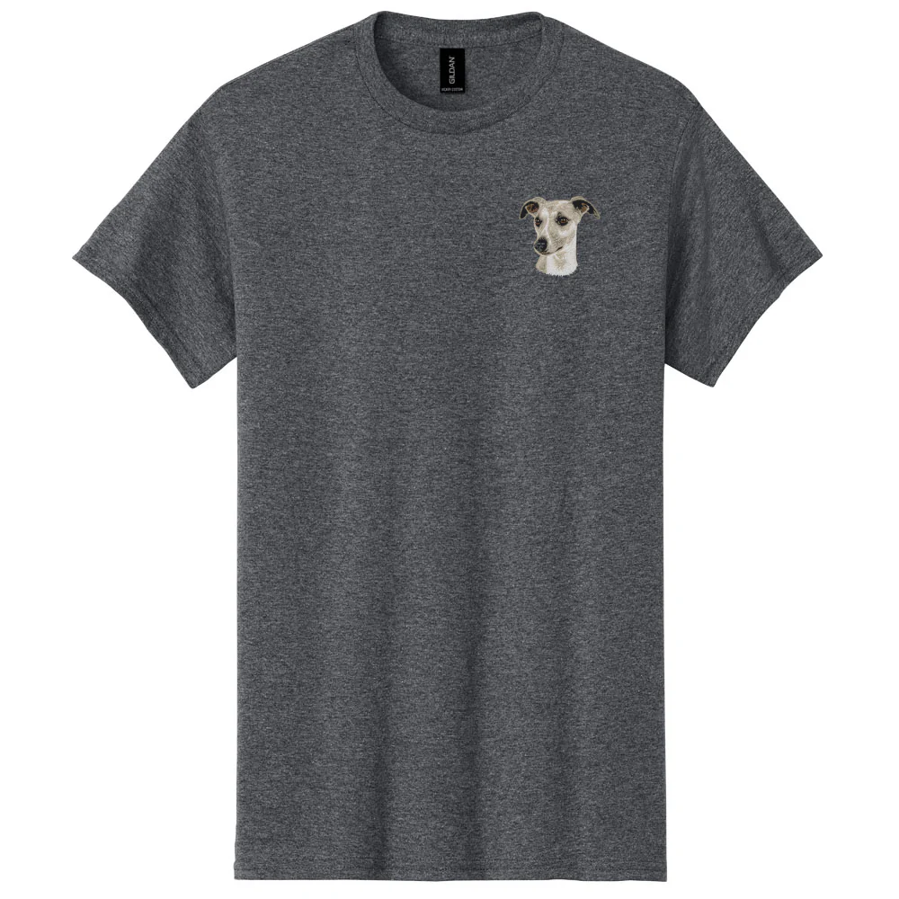 Whippet Embroidered Men's T-Shirt - Image 2