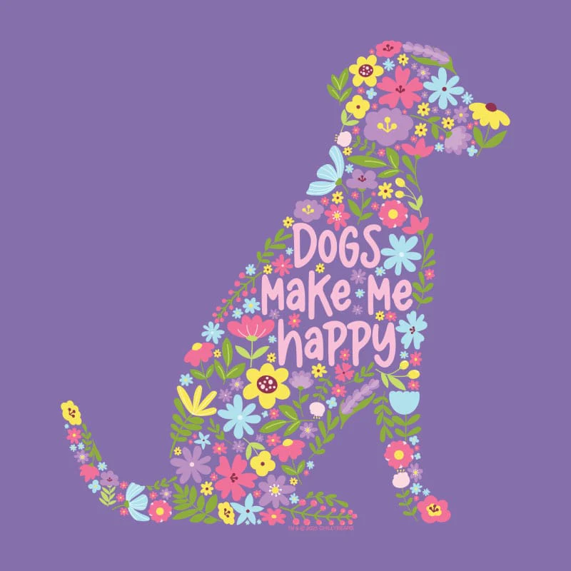 Dogs Make Me Happy - Lightweight Tee - Image 2