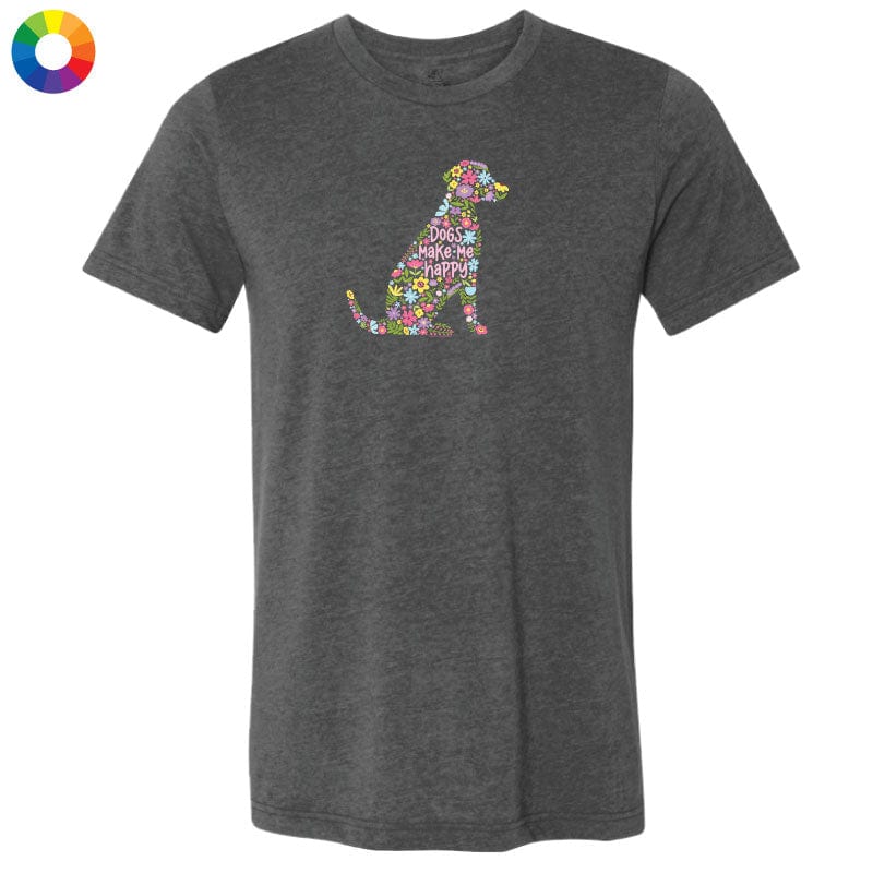 Dogs Make Me Happy - Lightweight Tee - Image 3