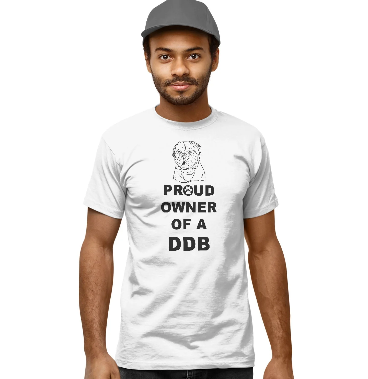 Dogue de Bordeaux Proud Owner - Adult Unisex T-Shirt - Image 4