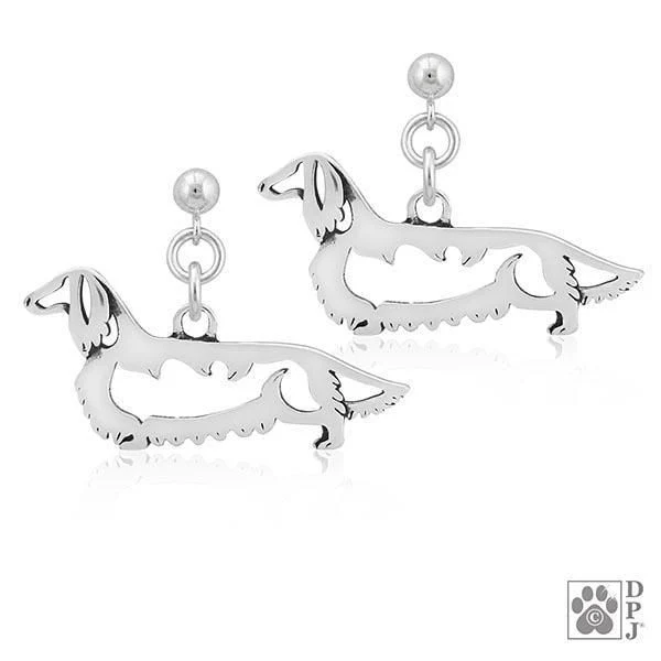 Dachshund Longhaired, Body, Earring - Image 2