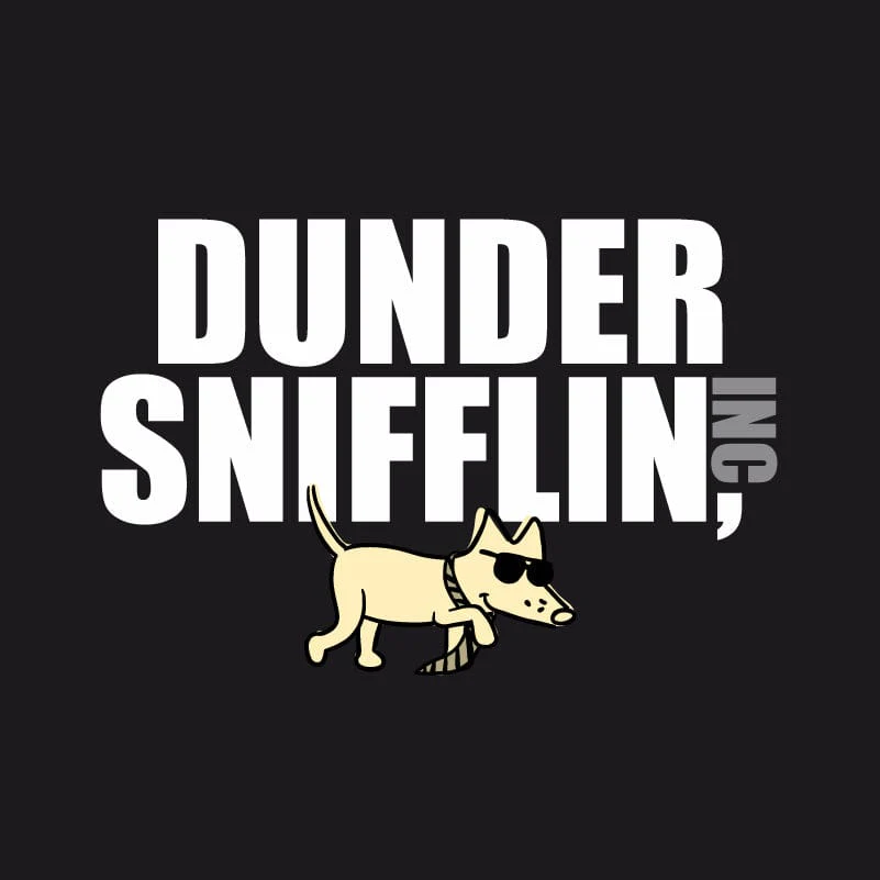 Dunder Snifflin - Ladies Curvy V-Neck Tee - Image 2
