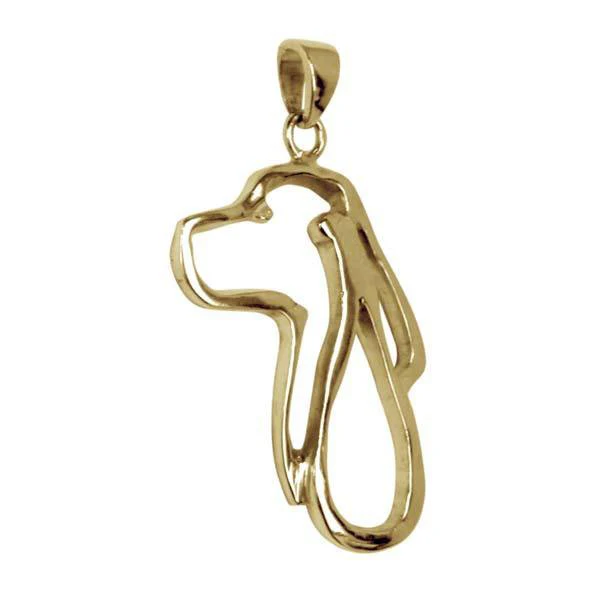 English Springer Spaniel 14K Gold Cut Out Pendant - Image 2