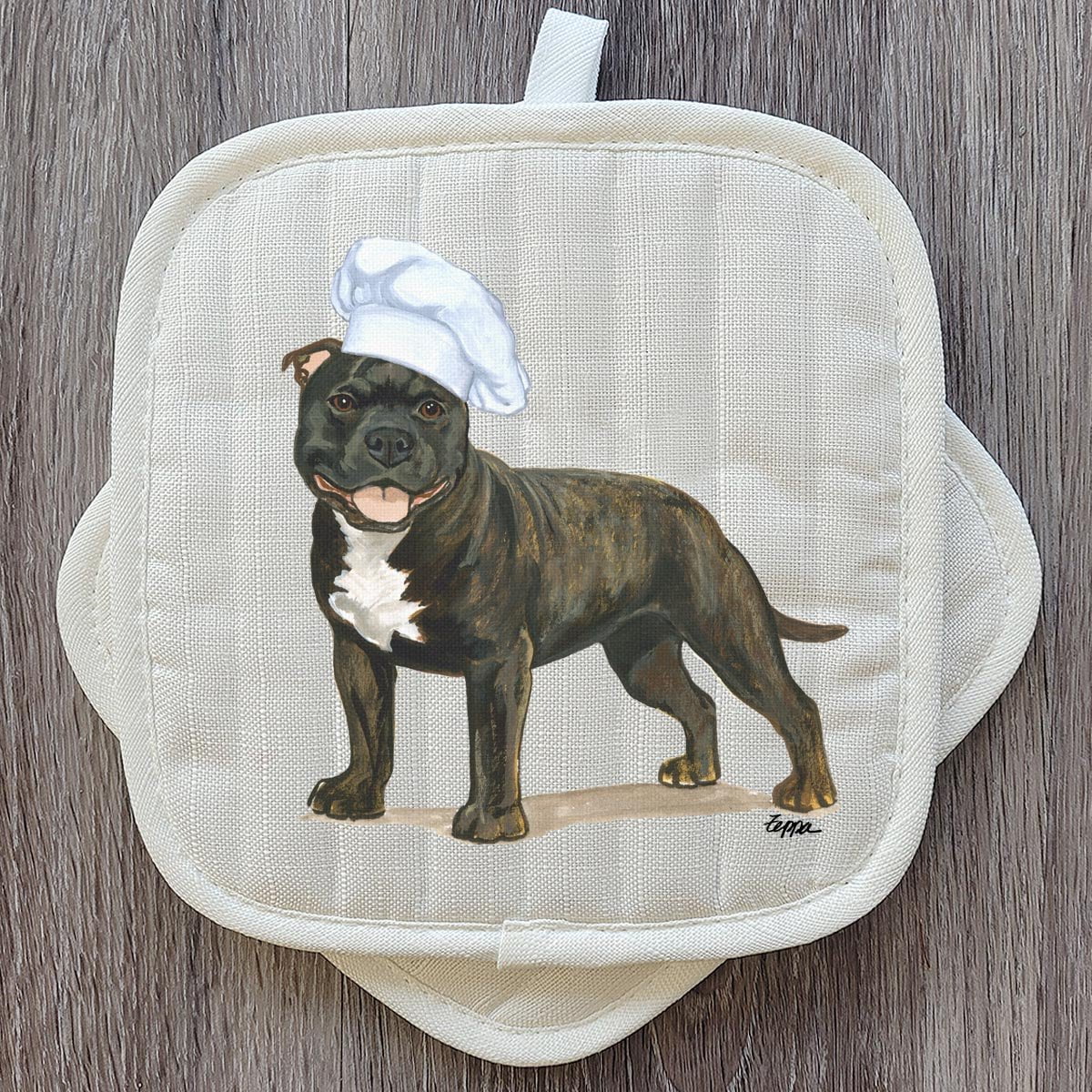 English Staffordshire  Pot Holder Set