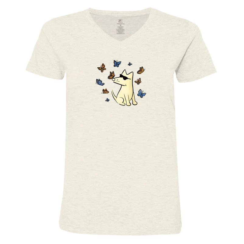 Flutterby - V-Neck T-Shirt