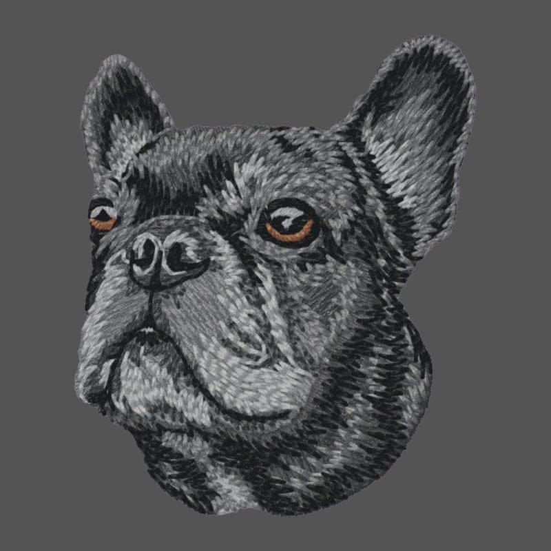 French Bulldog Embroidered Men's Fleece Jacket - Image 4