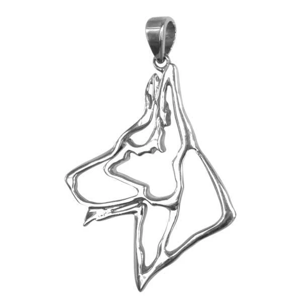 German Shepherd Dog Sterling Silver Cut Out Pendants - Image 4