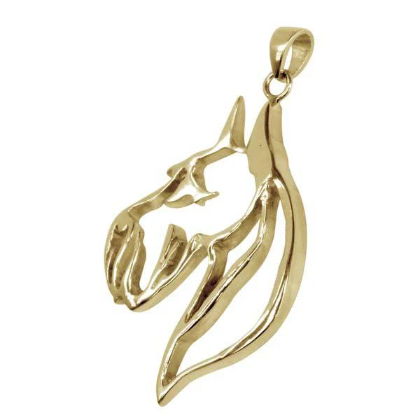 Giant Schnauzer 14K Gold Cut Out Pendant - Image 3