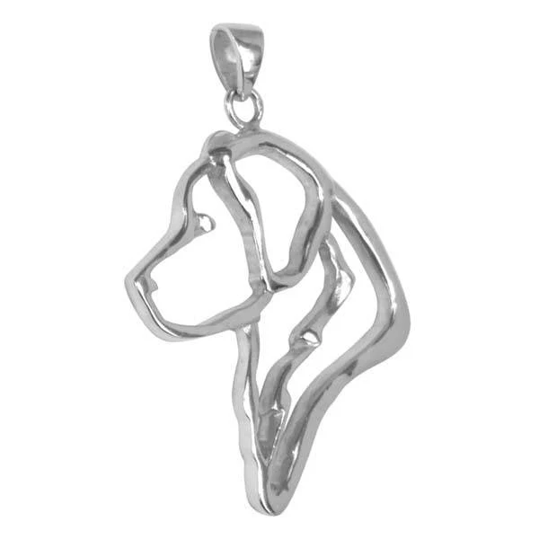 Golden Retriever Sterling Silver Cut Out Pendants - Image 2