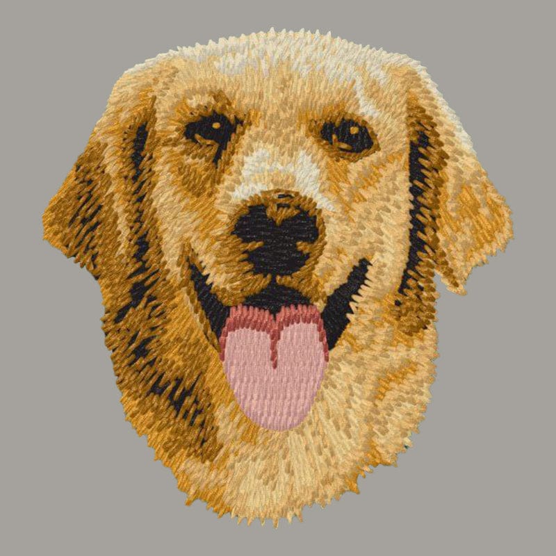 Golden Retriever Embroidered Sweatshirt Hoodie - Image 2