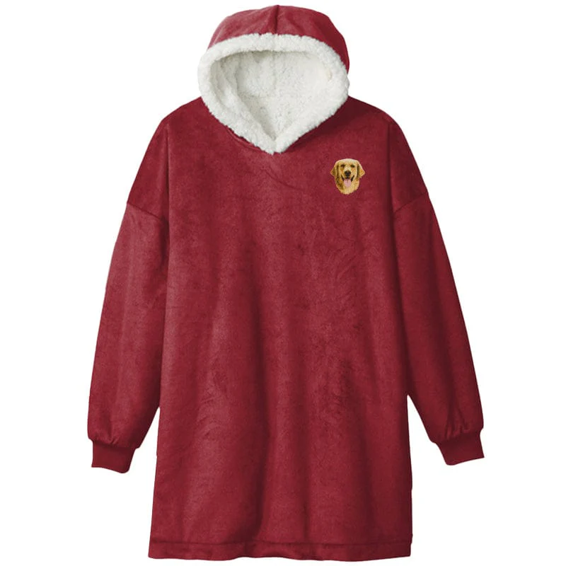 Golden Retriever Embroidered Wearable Blanket - Image 7