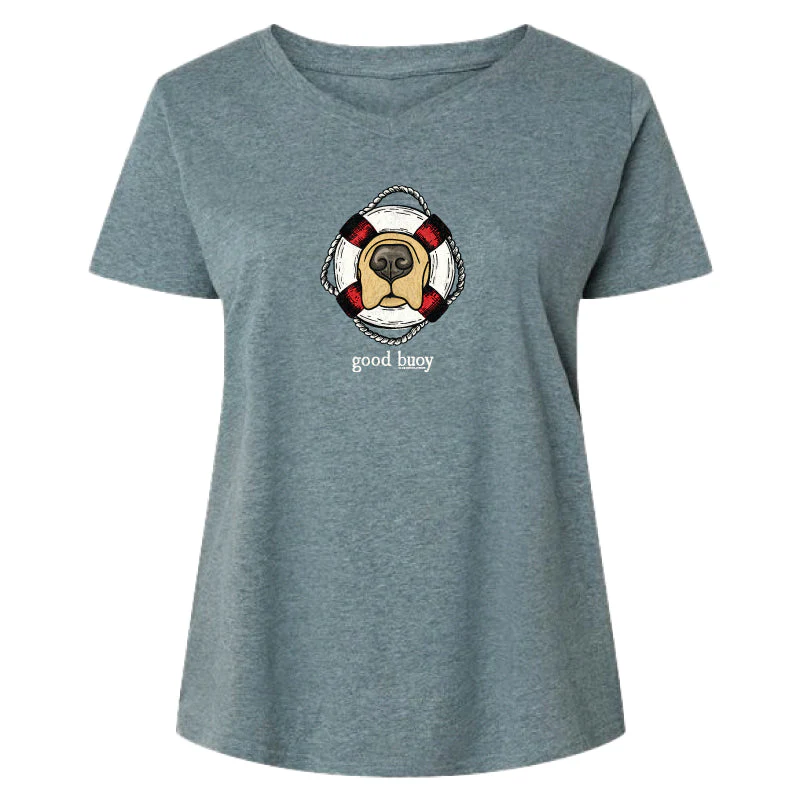 Good Buoy - Ladies Curvy V-Neck Tee
