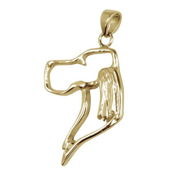 Gordon Setter 14K Gold Cut Out Pendant - Image 2