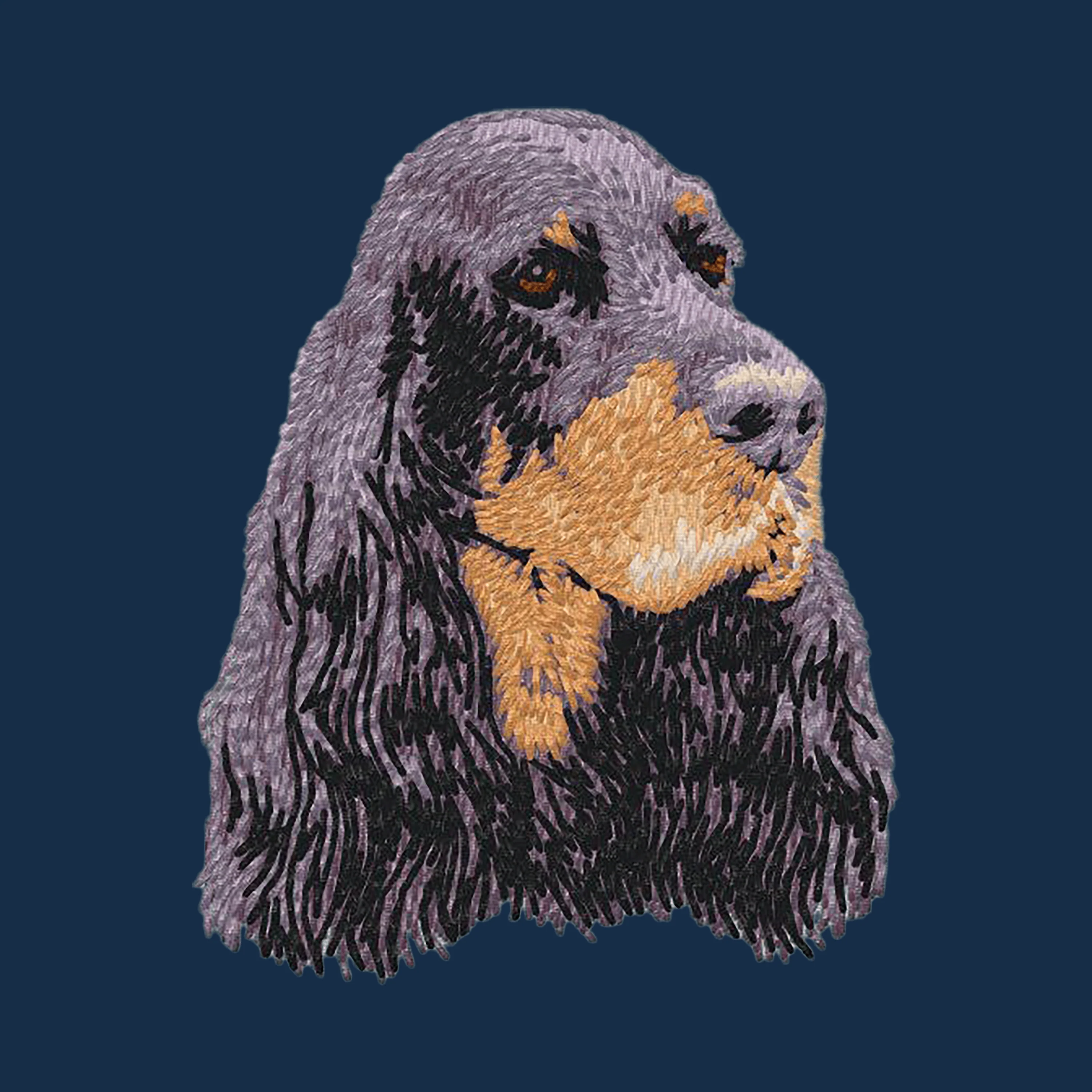Gordon Setter Embroidered Men's Denim Shirt - Image 4