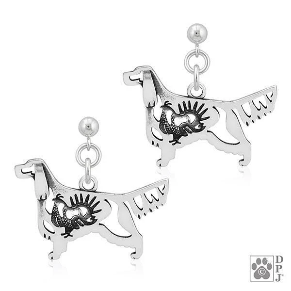 Gordon Setter w/Grouse, Body, Earring - Image 2