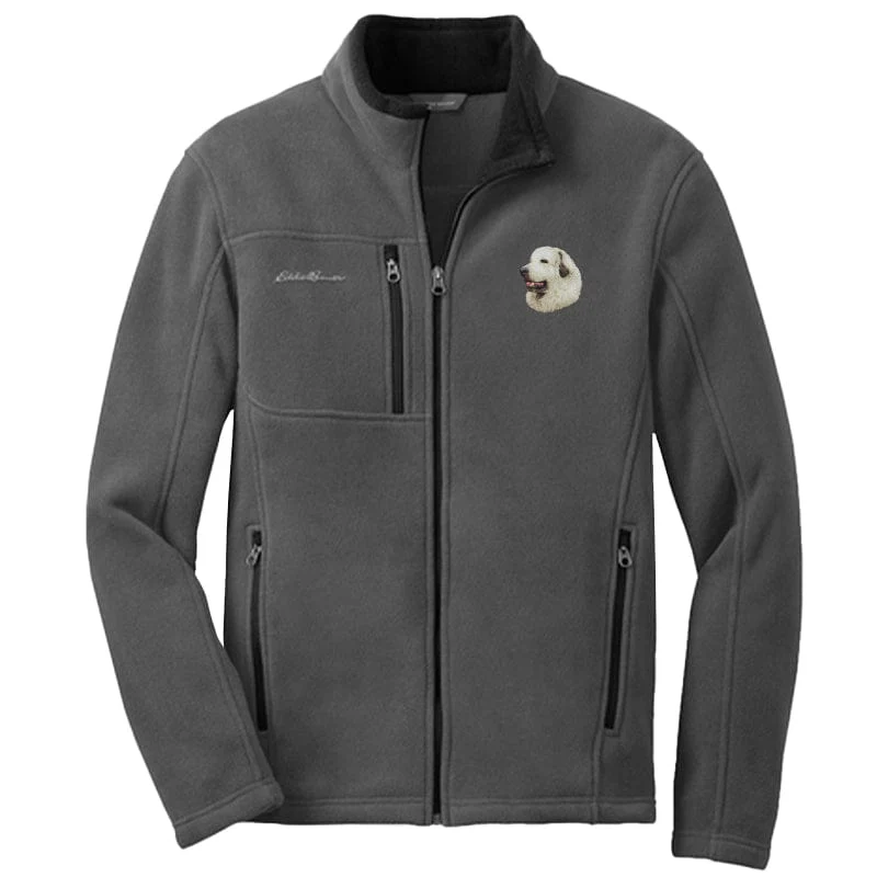 Great Pyrenees Embroidered Men's Fleece Jacket
