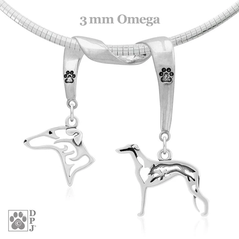 Greyhound, Charm Holder, Necklace