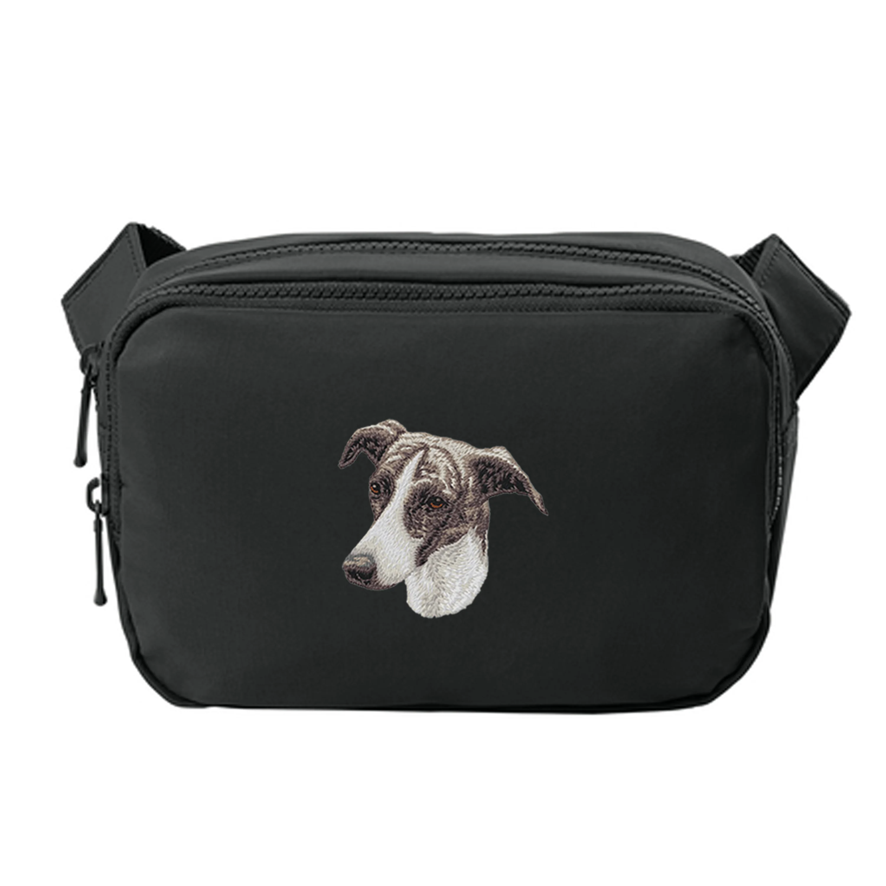 Greyhound Embroidered Crossbody Bag