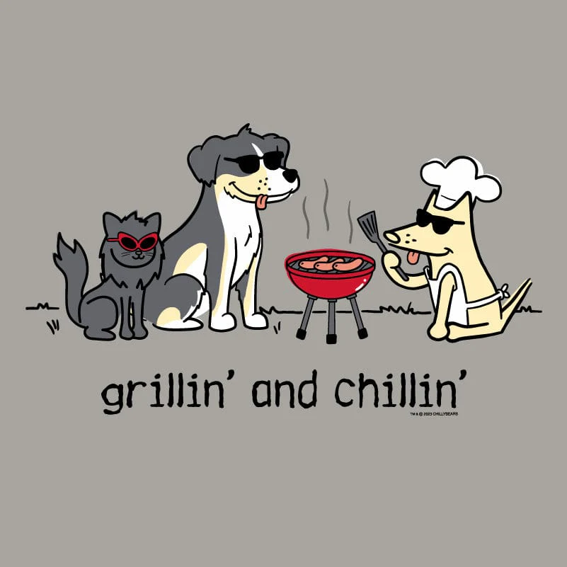 Grillin' And Chillin' - Sweatshirt Pullover Hoodie - Image 2
