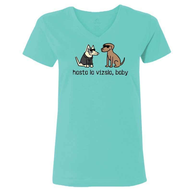 Hasta La Vizsla, Baby - Ladies T-Shirt V-Neck - Image 3