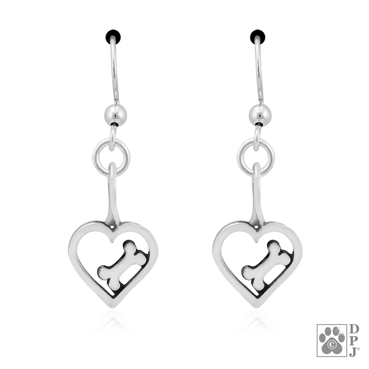 Heart and Bone Earrings