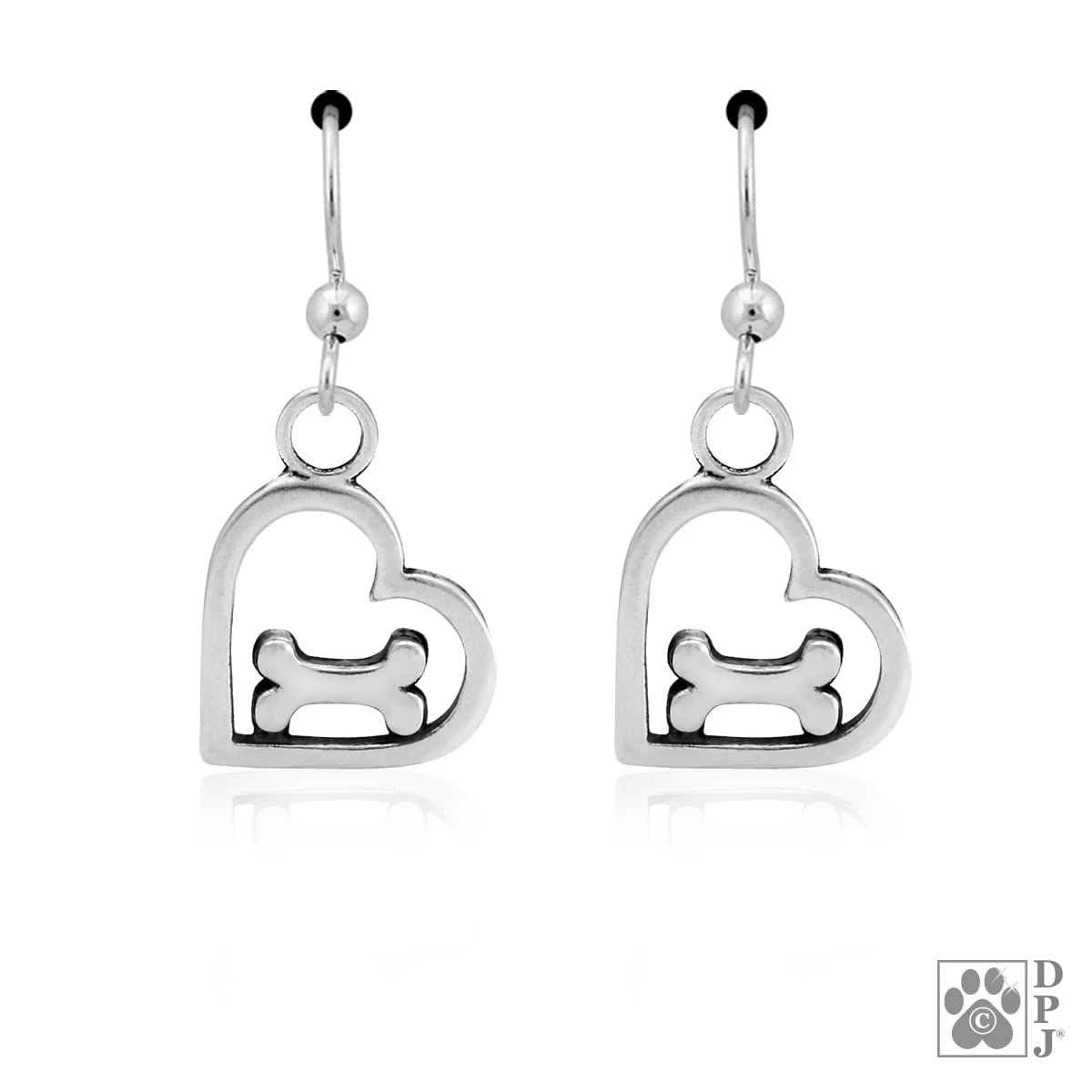 You Feed My Soul Heart and Bone Earrings
