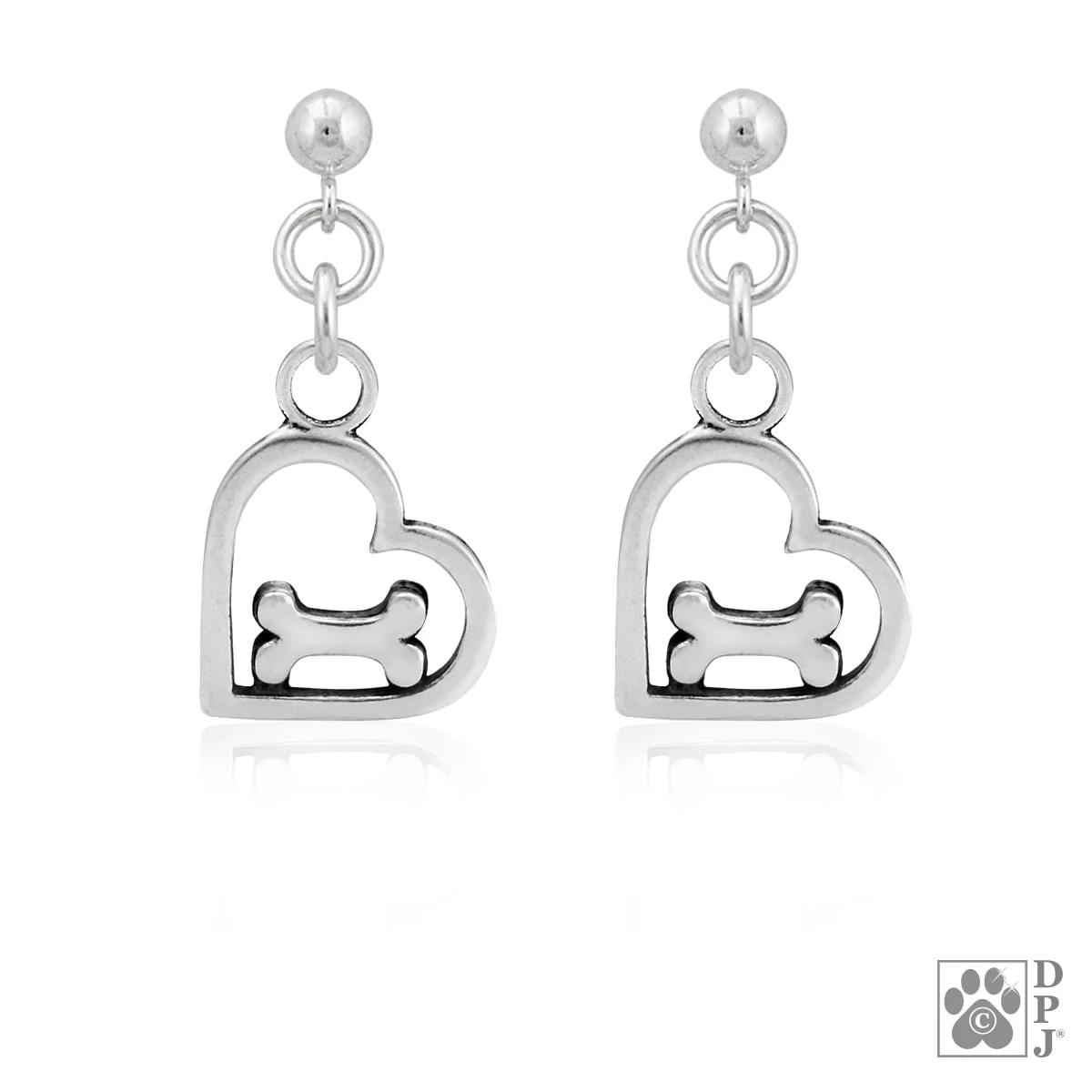 You Feed My Soul Heart and Bone Earrings - Image 2