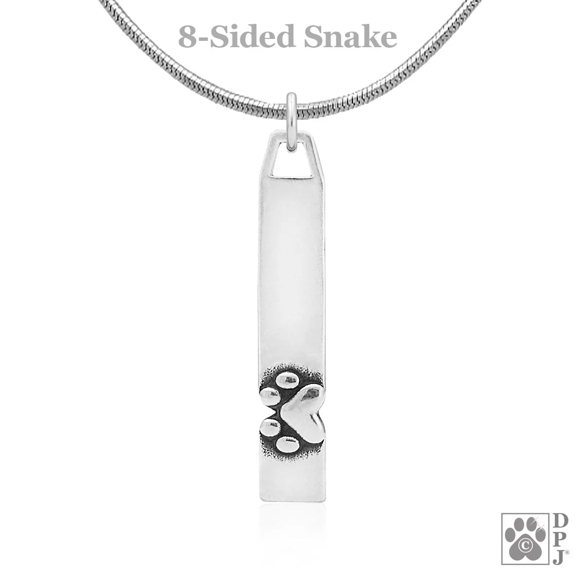 Paw Print and Heart Necklace, Heart and Soul Pendant - Image 3