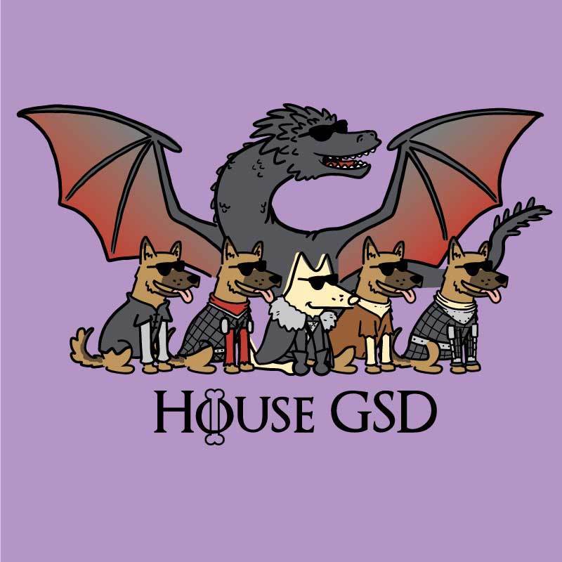 House GSD - Ladies T-Shirt V-Neck - Image 4