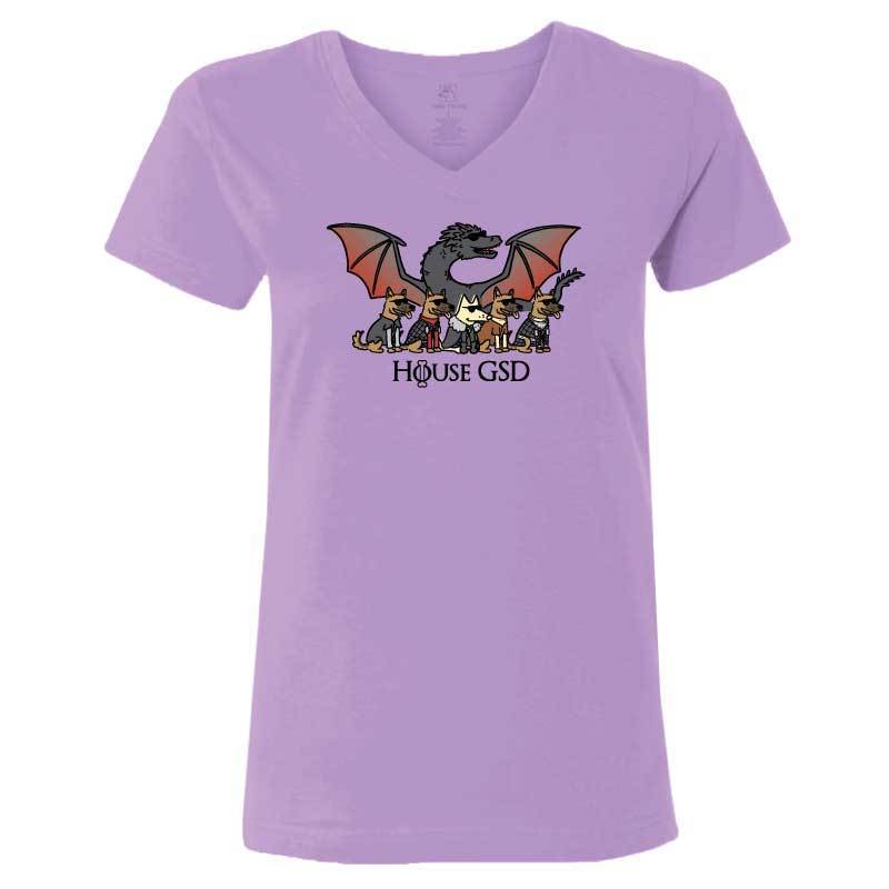 House GSD - Ladies T-Shirt V-Neck - Image 5