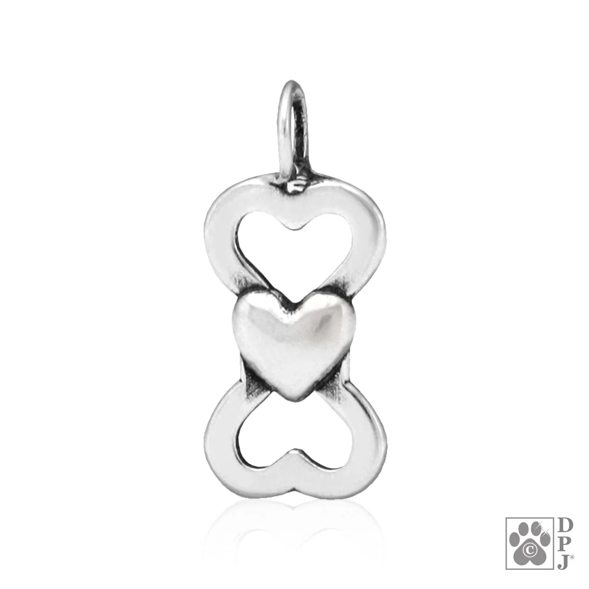 Bone and Heart  Pendant