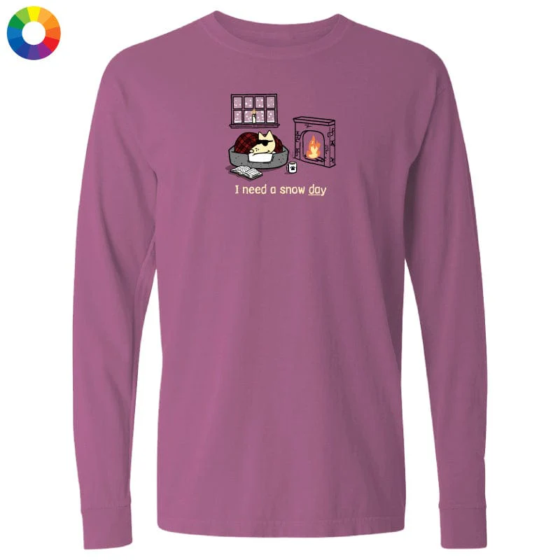I Need A Snow Day - Classic Long-Sleeve T-Shirt - Image 3