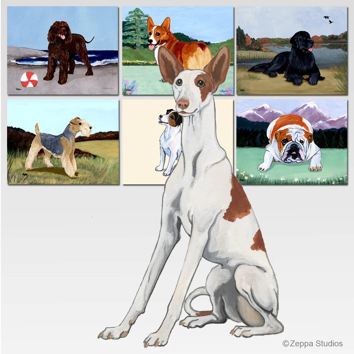 Ibizan Hound Scenic Cutting Board