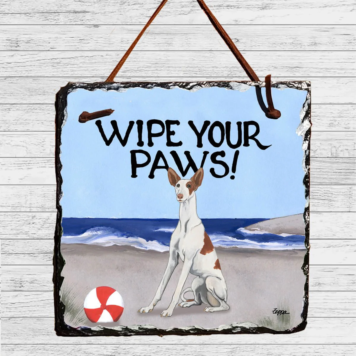 Ibizan Hound Slate Sign