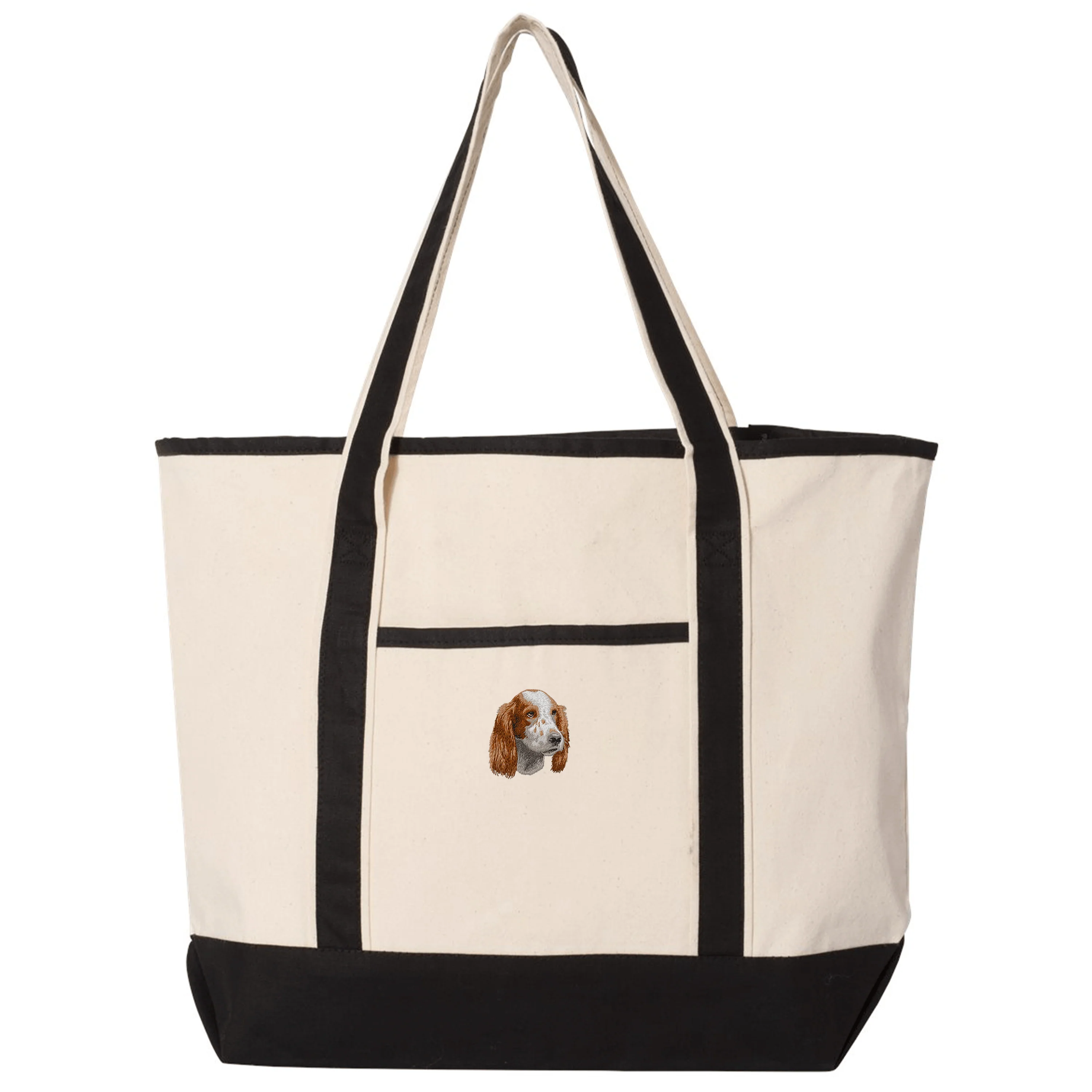 Irish Red and White Setter Embroidered Tote - Image 2