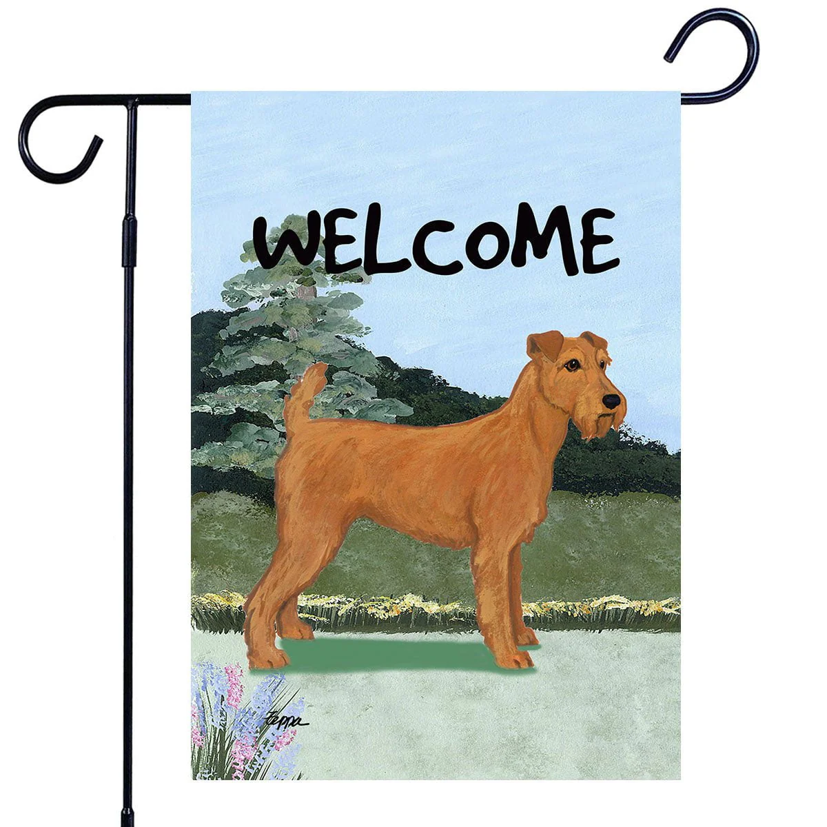 Irish Terrier Garden Flag