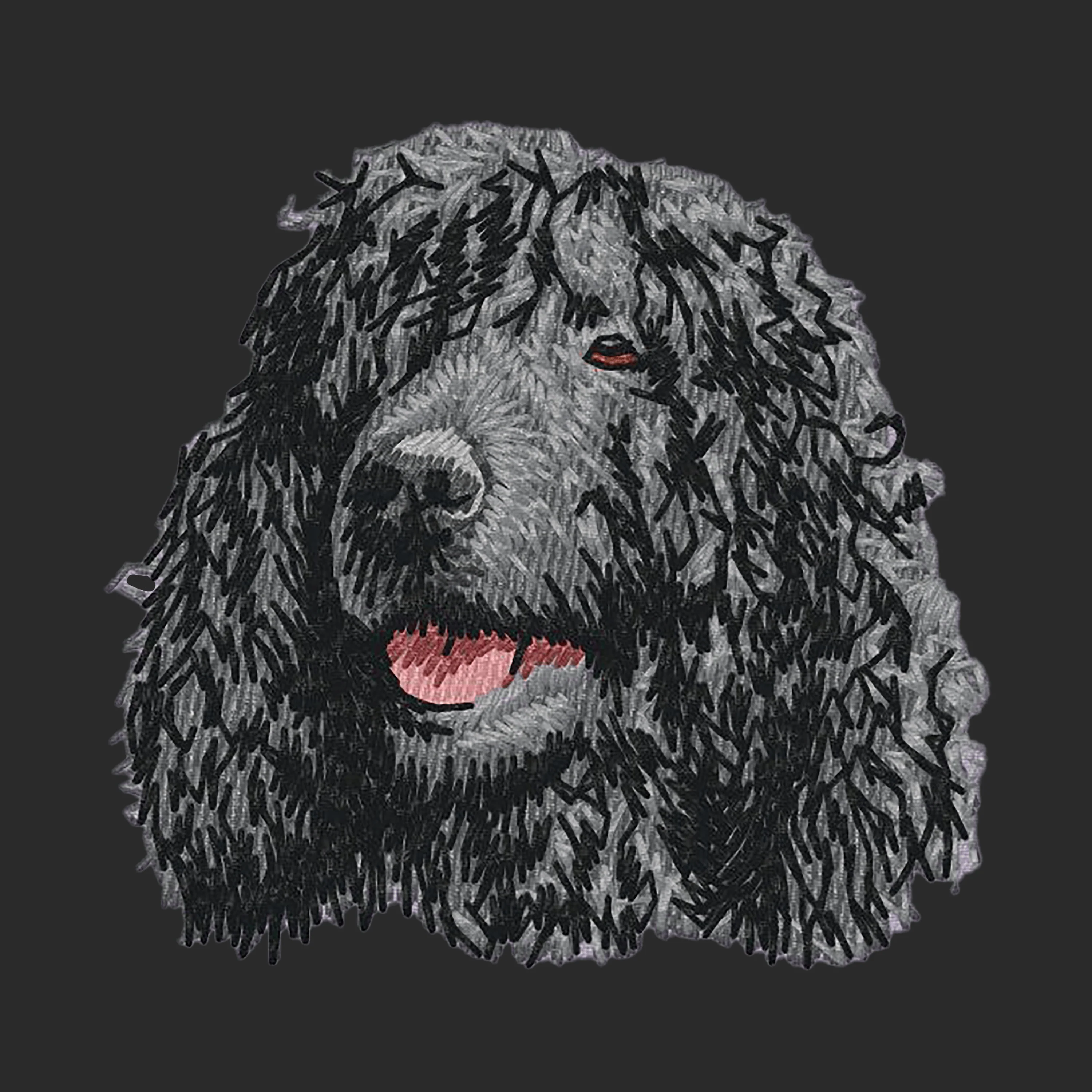 Irish Water Spaniel Embroidered Wearable Blanket - Image 2
