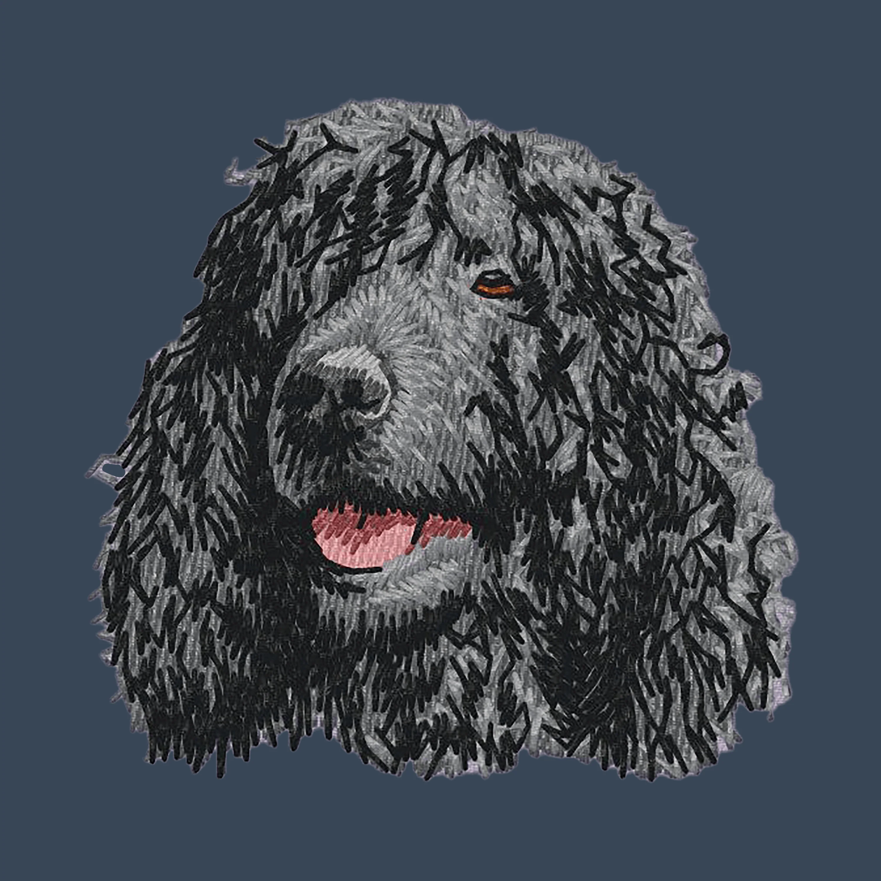 Irish Water Spaniel Embroidered Women's Denim Shirt - Image 4