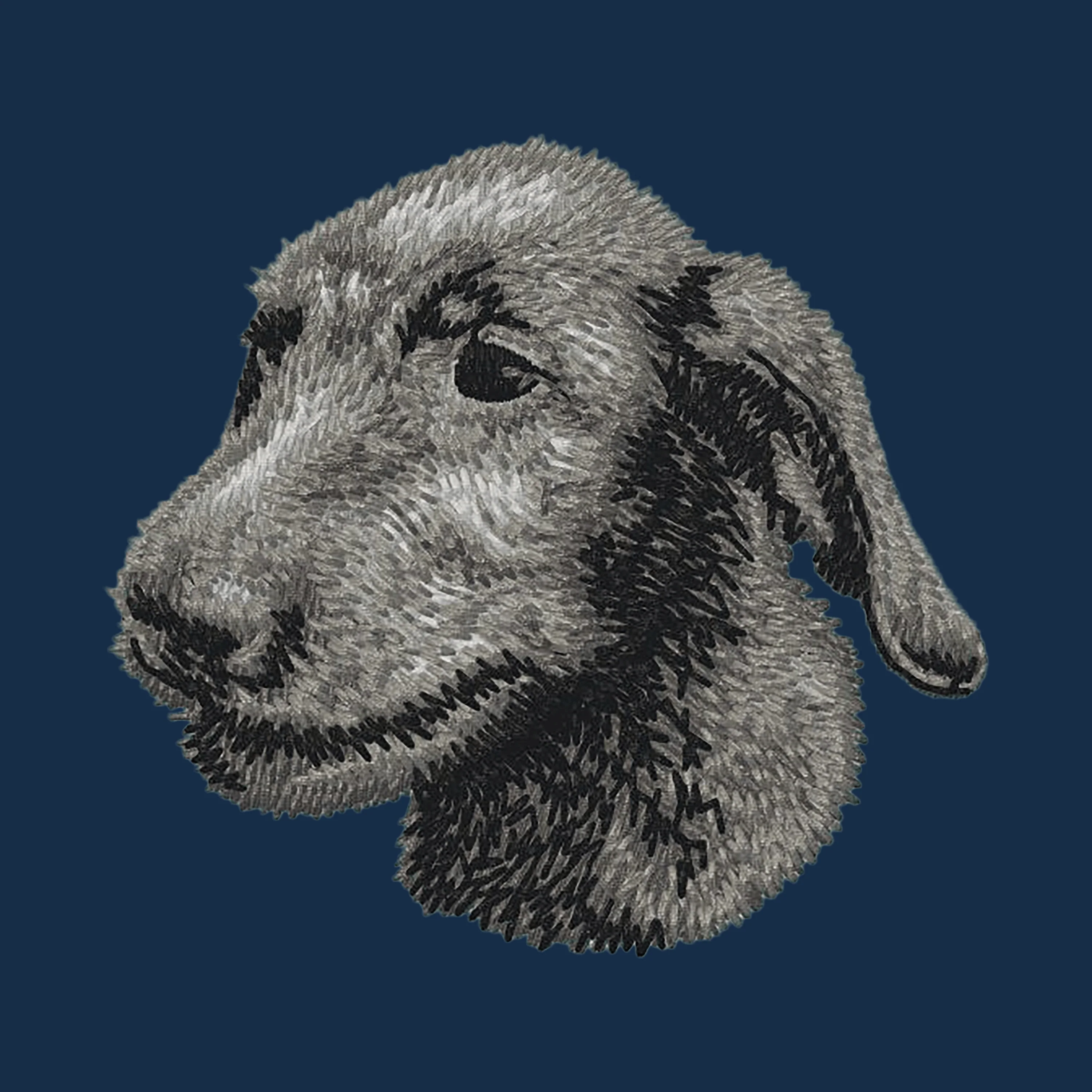 Irish Wolfhound Embroidered Men's Denim Shirt - Image 4