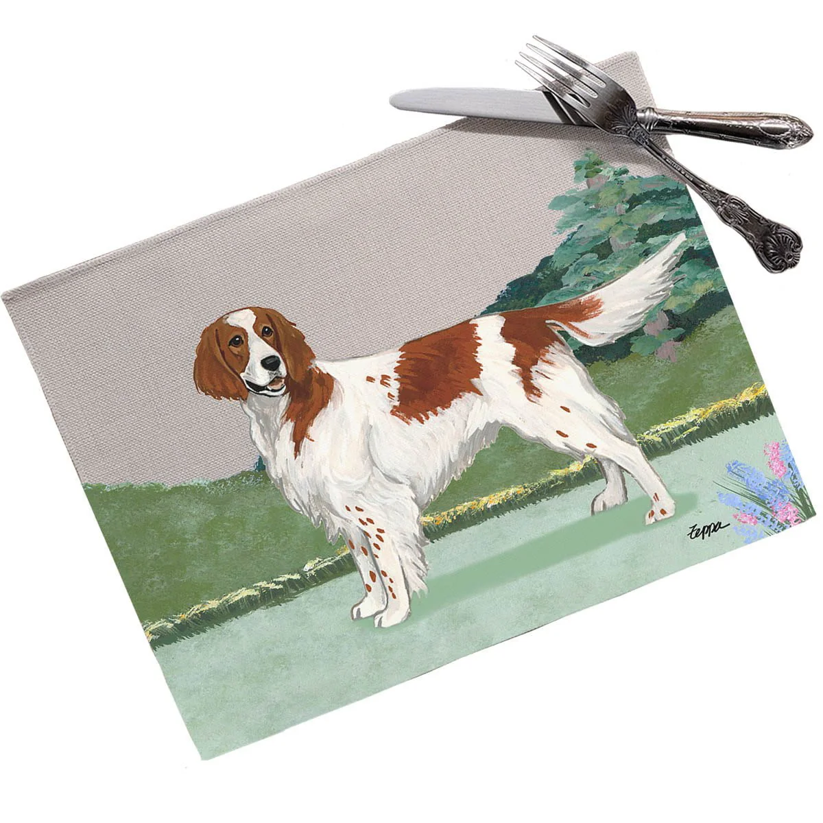Irish Red & White Setter Placemats
