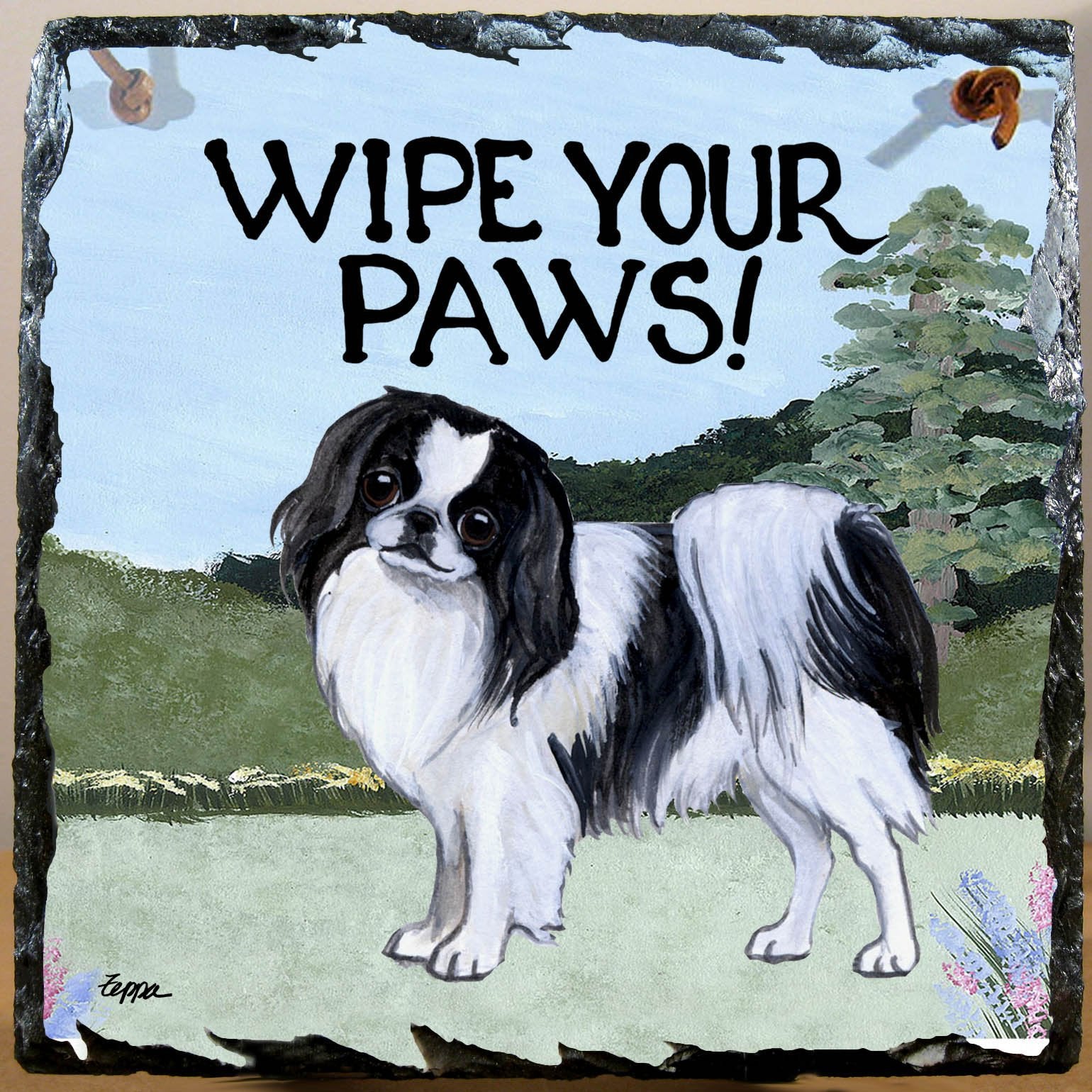 Japanese Chin Slate Sign