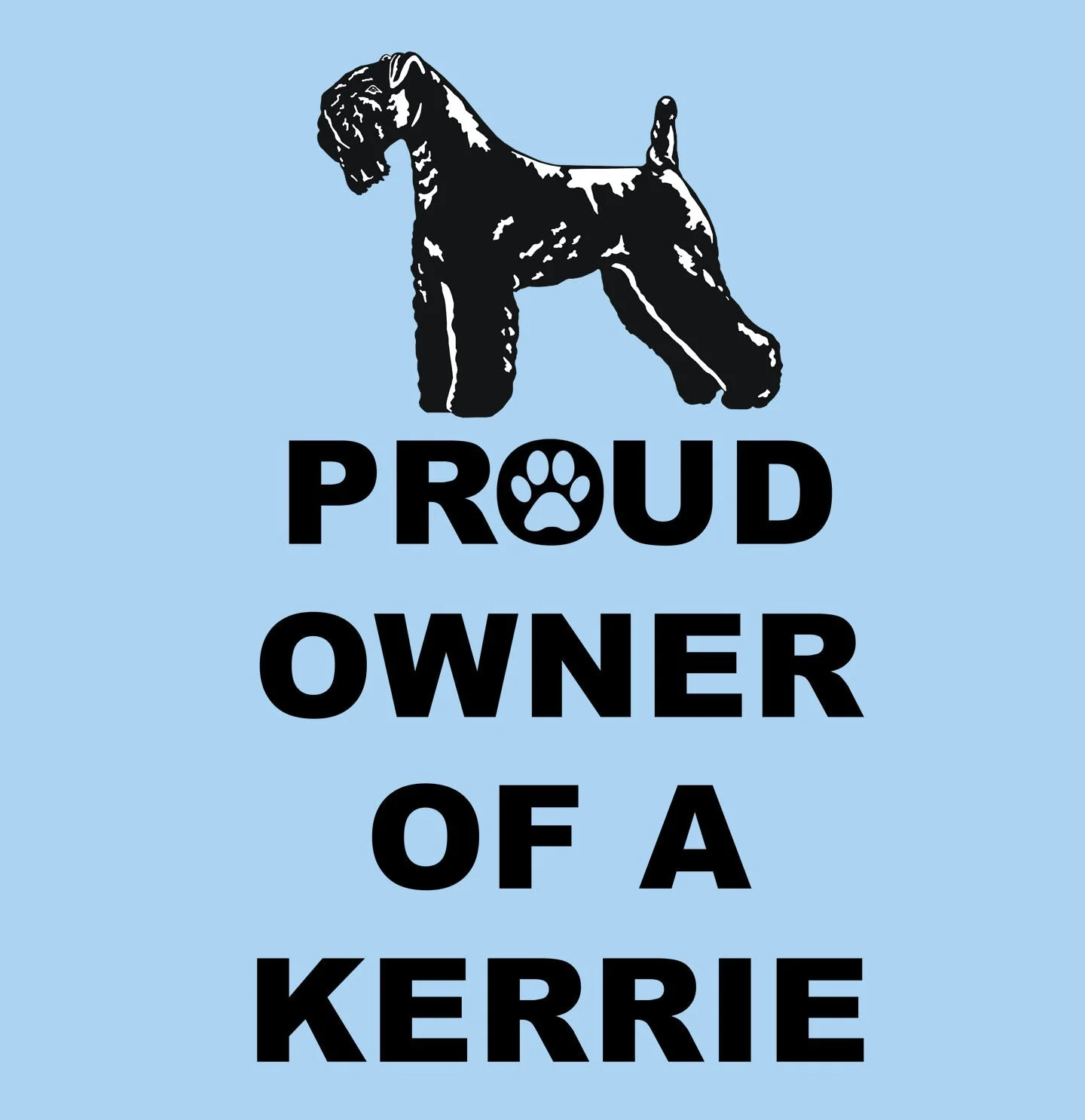 Kerry Blue Terrier Proud Owner - Adult Unisex T-Shirt - Image 2