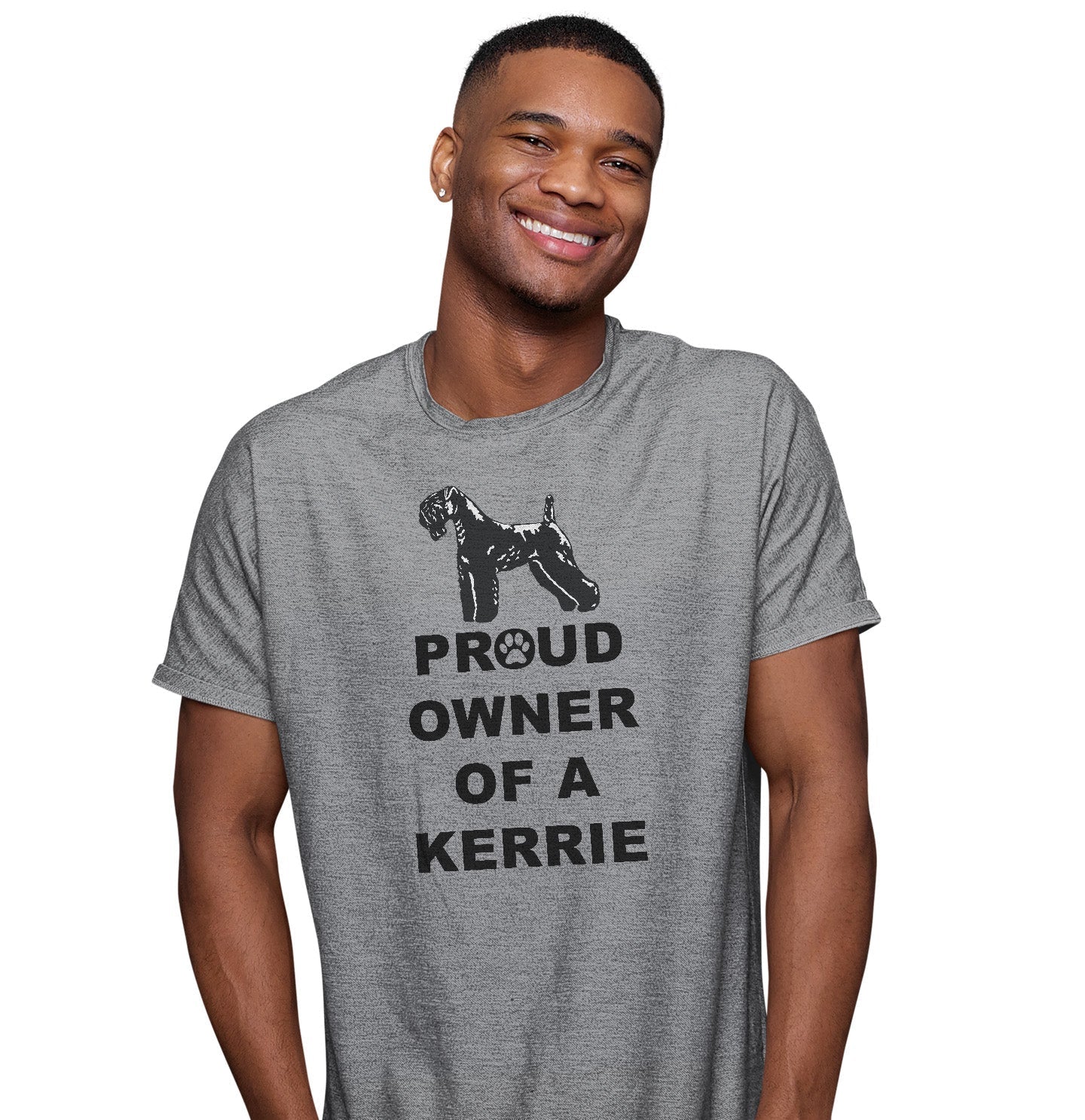 Kerry Blue Terrier Proud Owner - Adult Unisex T-Shirt - Image 4