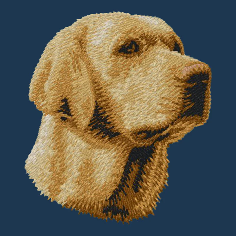 Labrador Retriever Embroidered Men's Denim Shirt - Image 6