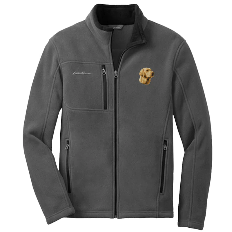 Labrador Retriever Embroidered Men's Fleece Jacket