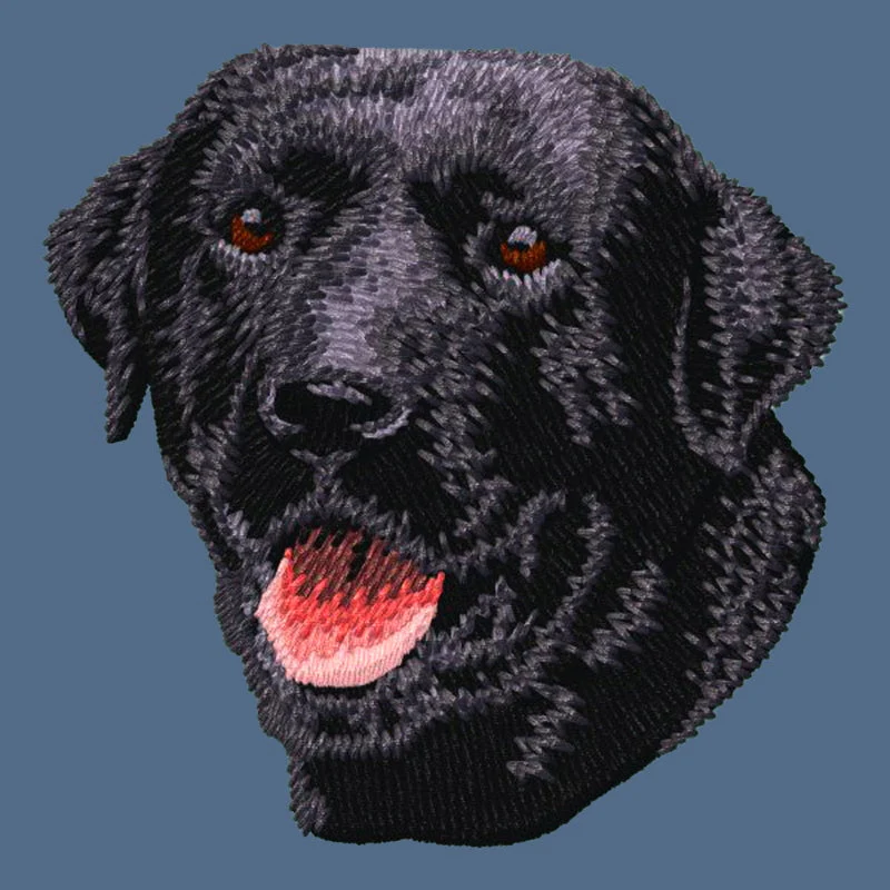 Labrador Retriever Embroidered Women's Denim Shirt - Image 2