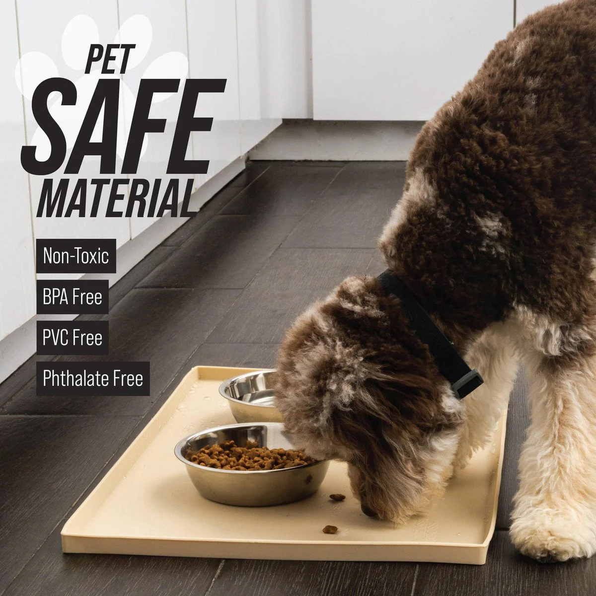 Leashboss Splash Tall Lip Dog Food Mat - Image 3