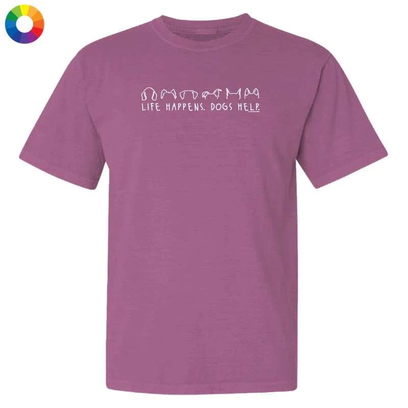 Life Happens Dogs Help - Classic Tee - Image 3